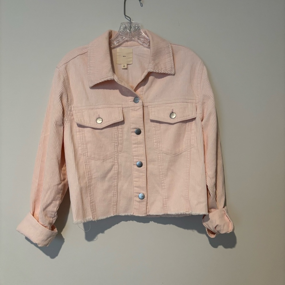 TGLA Cropped Corduroy Jacket